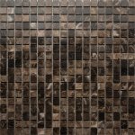Emperador Dark Pol. 15x15х4 мм. Мозаика Orro Mosaic 